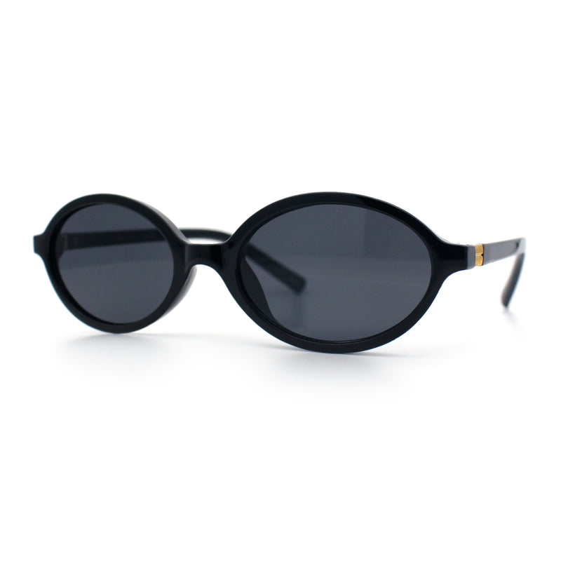 Retro Vintage Vibe Oval Hipster Boho Fashion Plastic Sunglasses