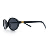 Retro Vintage Vibe Oval Hipster Boho Fashion Plastic Sunglasses