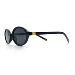 Retro Vintage Vibe Oval Hipster Boho Fashion Plastic Sunglasses