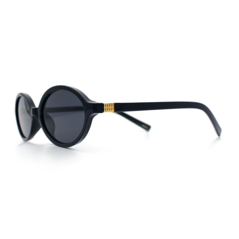Retro Vintage Vibe Oval Hipster Boho Fashion Plastic Sunglasses
