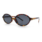 Retro Vintage Vibe Oval Hipster Boho Fashion Plastic Sunglasses