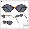 Retro Vintage Vibe Oval Hipster Boho Fashion Plastic Sunglasses