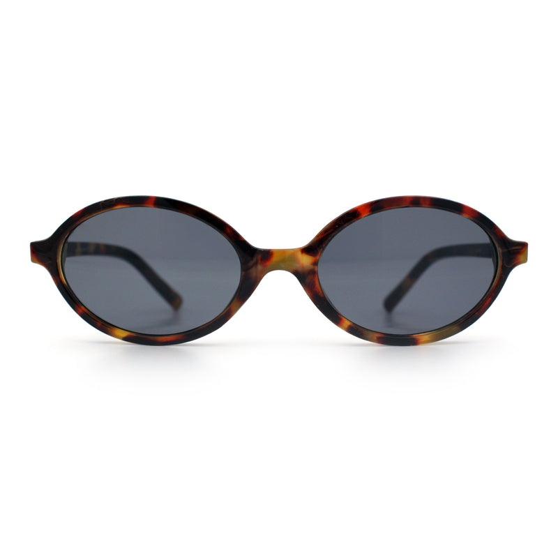 Retro Vintage Vibe Oval Hipster Boho Fashion Plastic Sunglasses
