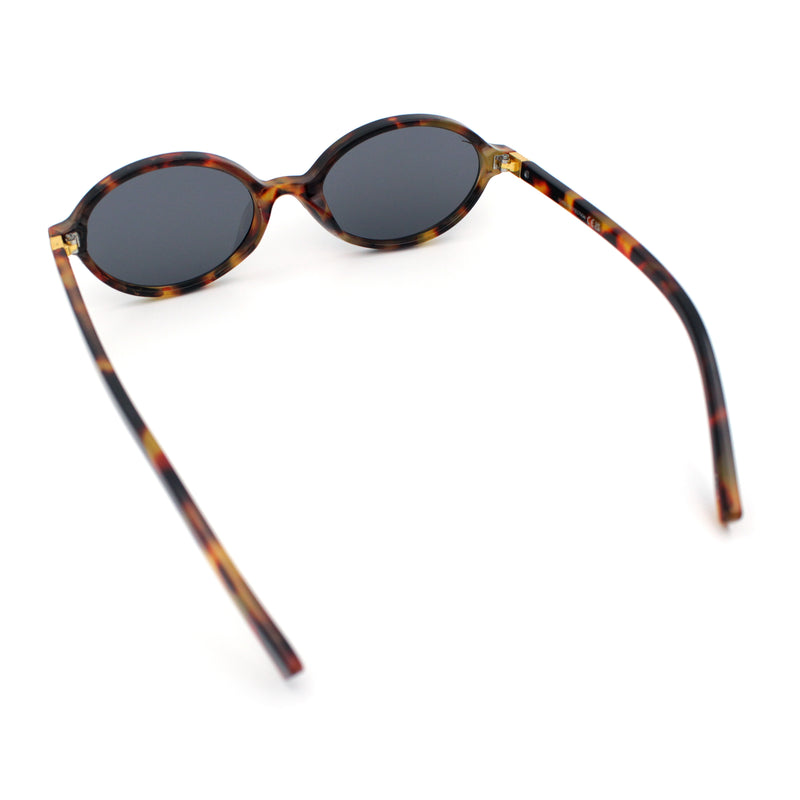 Retro Vintage Vibe Oval Hipster Boho Fashion Plastic Sunglasses