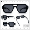 Gentlemans Hipster Bevel Rectangle Racer Plastic Fashion Sunglasses