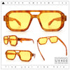 Gentlemans Hipster Bevel Rectangle Racer Plastic Fashion Sunglasses