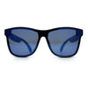 Horn Rim Shield Urban Hipster Color Mirror Bluetooth Smart Speaker Sunglasses