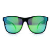 Horn Rim Shield Urban Hipster Color Mirror Bluetooth Smart Speaker Sunglasses