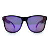 Horn Rim Shield Urban Hipster Color Mirror Bluetooth Smart Speaker Sunglasses
