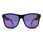 Horn Rim Shield Urban Hipster Color Mirror Bluetooth Smart Speaker Sunglasses