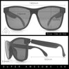 Horn Rim Shield Urban Hipster Color Mirror Bluetooth Smart Speaker Sunglasses