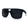 Mens Color Mirror Mobster Racer Flat Top Plastic Rectangle Sunglasses
