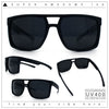 Mens Color Mirror Mobster Racer Flat Top Plastic Rectangle Sunglasses