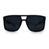 Mens Color Mirror Mobster Racer Flat Top Plastic Rectangle Sunglasses