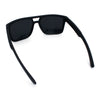 Mens Color Mirror Mobster Racer Flat Top Plastic Rectangle Sunglasses