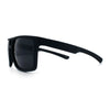 Mens Color Mirror Mobster Racer Flat Top Plastic Rectangle Sunglasses