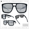 Mens Color Mirror Mobster Racer Flat Top Plastic Rectangle Sunglasses