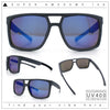 Mens Color Mirror Mobster Racer Flat Top Plastic Rectangle Sunglasses