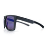 Mens Color Mirror Mobster Racer Flat Top Plastic Rectangle Sunglasses