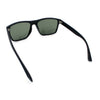 Mens Tempered Glass Lens Rectangle Sport Horn Rim Plastic Sunglasses