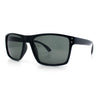 Mens Tempered Glass Lens Rectangle Sport Horn Rim Plastic Sunglasses