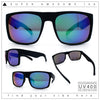 Mens Color Mirror Soft Matte Flat Top Sport Horn Rim Rectangle Sunglasses