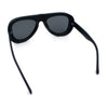 Mens Retro Mobster Cupped Thick Plastic Windbreak Racer Oversized Sunglasses