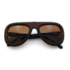 Mens Retro Mobster Cupped Thick Plastic Windbreak Racer Oversized Sunglasses