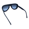 Mens Retro Mobster Cupped Thick Plastic Windbreak Racer Oversized Sunglasses