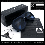 Mens Retro Mobster Cupped Thick Plastic Windbreak Racer Oversized Sunglasses