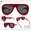 Mens Retro Mobster Cupped Thick Plastic Windbreak Racer Oversized Sunglasses