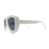 Mens Retro Mobster Cupped Thick Plastic Windbreak Racer Oversized Sunglasses