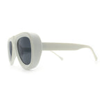 Mens Retro Mobster Cupped Thick Plastic Windbreak Racer Oversized Sunglasses