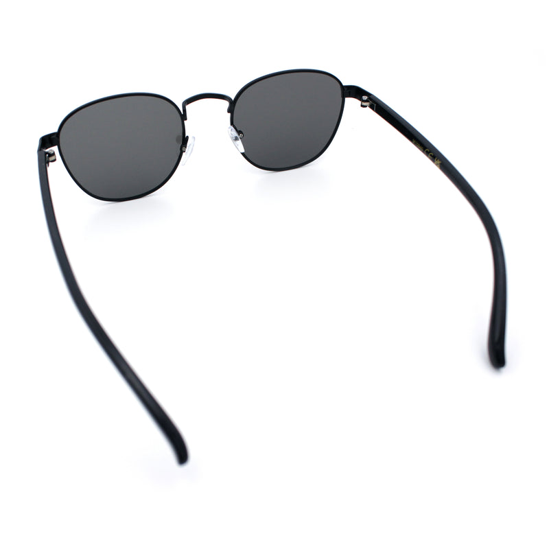 Boho Normcore Windsor Metal Rim Rectangular Round Hipster Sunglasses
