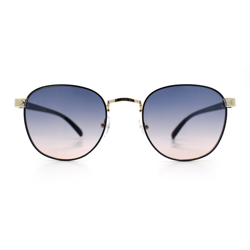 Boho Normcore Windsor Metal Rim Rectangular Round Hipster Sunglasses