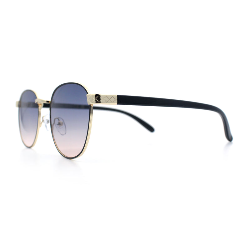 Boho Normcore Windsor Metal Rim Rectangular Round Hipster Sunglasses