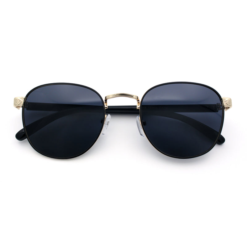 Boho Normcore Windsor Metal Rim Rectangular Round Hipster Sunglasses