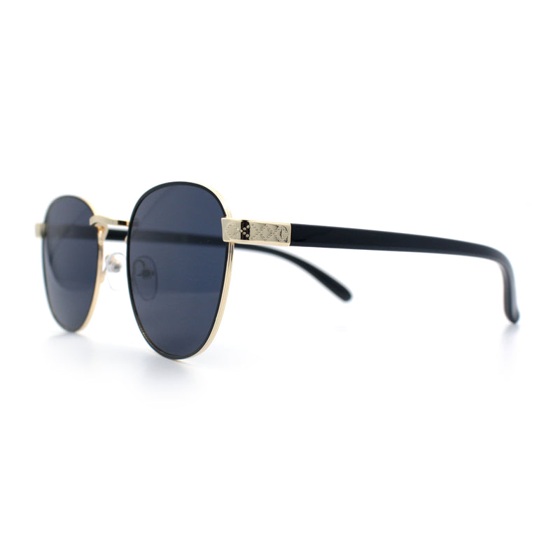Boho Normcore Windsor Metal Rim Rectangular Round Hipster Sunglasses