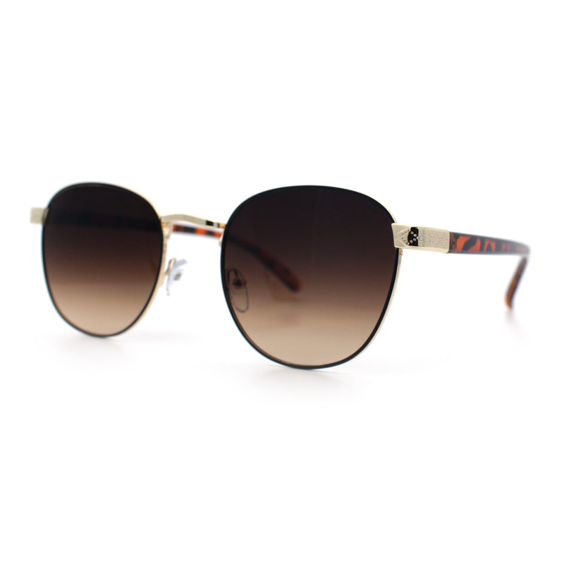 Boho Normcore Windsor Metal Rim Rectangular Round Hipster Sunglasses