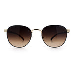 Boho Normcore Windsor Metal Rim Rectangular Round Hipster Sunglasses