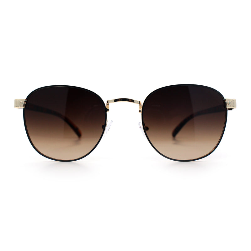 Boho Normcore Windsor Metal Rim Rectangular Round Hipster Sunglasses