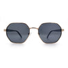 Luxury Gangster Octagonal Retro Refined Gentlemans Metal Rim Sunglasses