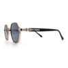 Luxury Gangster Octagonal Retro Refined Gentlemans Metal Rim Sunglasses