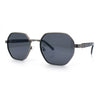 Luxury Gangster Octagonal Retro Refined Gentlemans Metal Rim Sunglasses