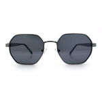 Luxury Gangster Octagonal Retro Refined Gentlemans Metal Rim Sunglasses