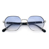 Luxury Gangster Octagonal Retro Refined Gentlemans Metal Rim Sunglasses