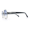 Luxury Gangster Octagonal Retro Refined Gentlemans Metal Rim Sunglasses