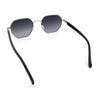 Luxury Gangster Octagonal Retro Refined Gentlemans Metal Rim Sunglasses