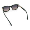 Womens Luxury Plastic Exposed Lens Rectangular Cat Eye Retro Sunglasses