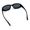 Oval Beveled Thick Plastic Y2K Sporty Fashion Sunglasses